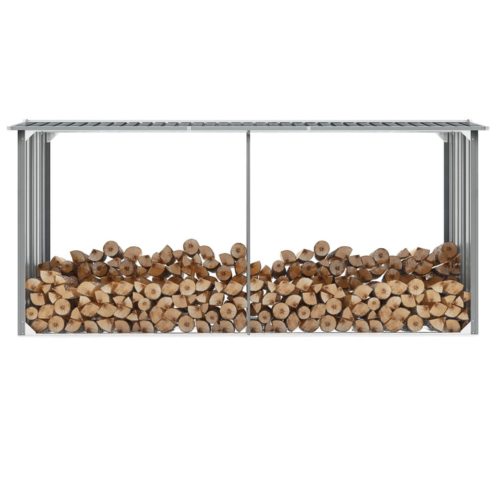 Șopron Depozitare Lemne , 330X92X153 Cm Oțel Galvanizat