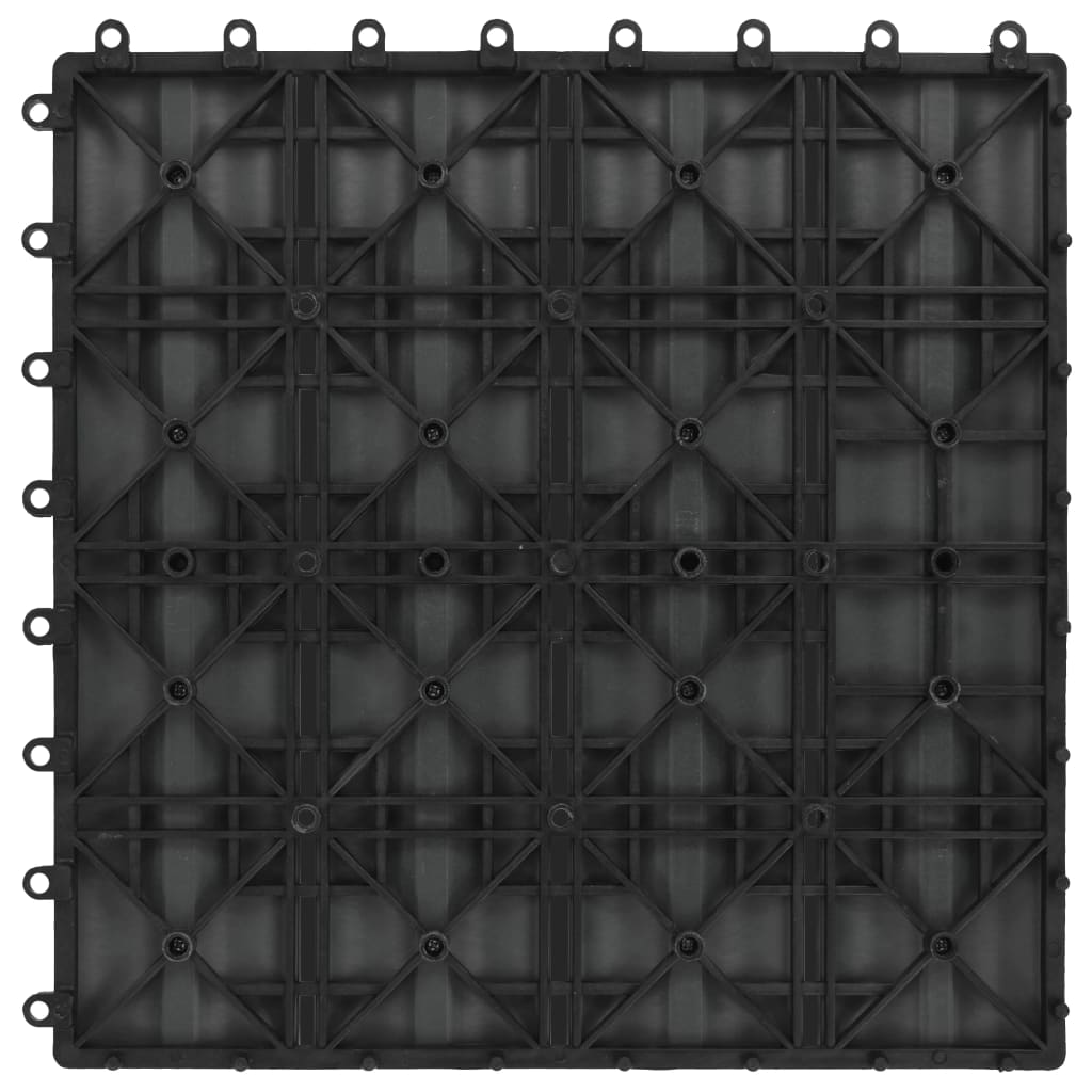 Plăci Podea În Relief Wpc, 11 Buc., 30 X 30 Cm, 1 Mp,