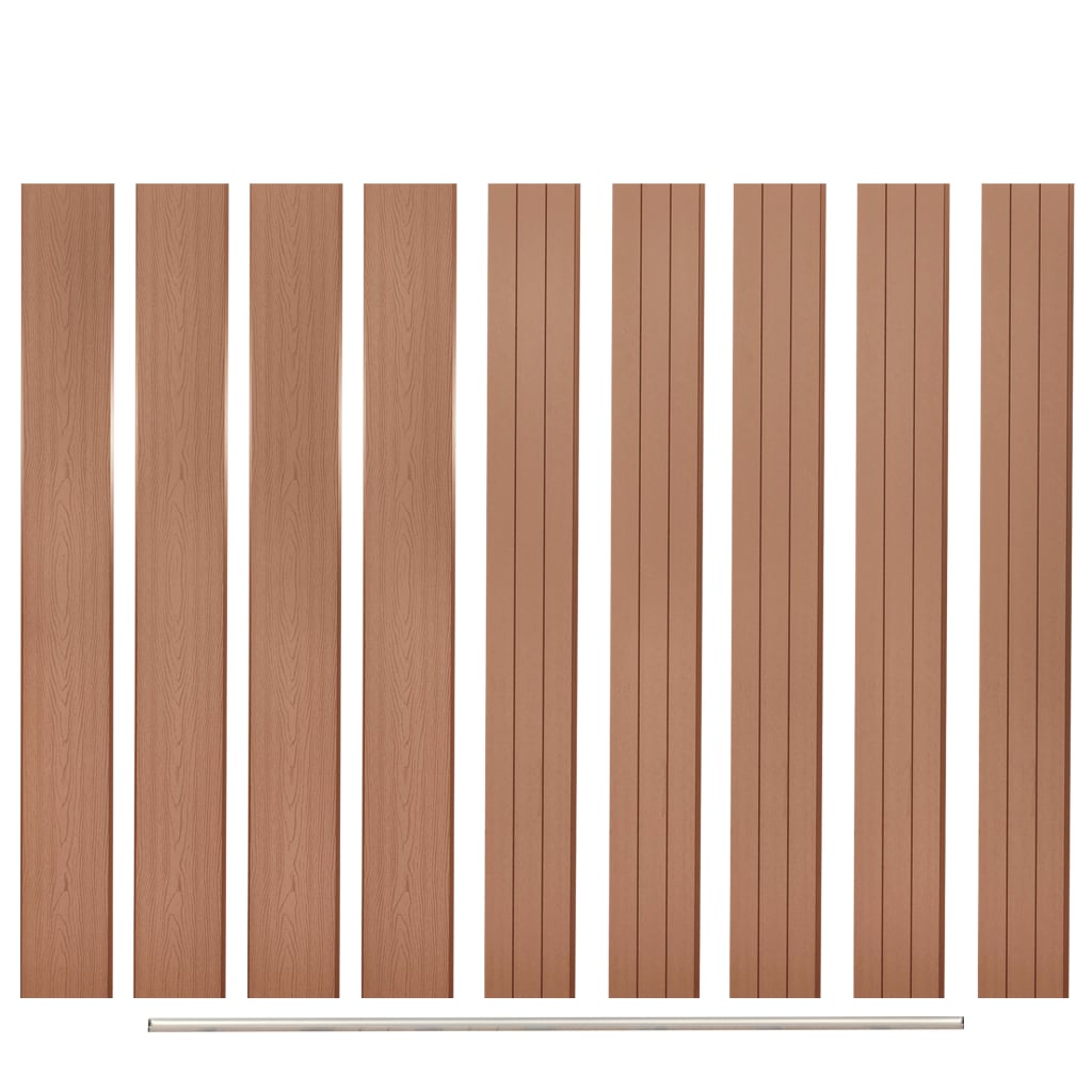 Plăci De Schimb Pentru Gard, 9 Buc., , 170 Cm, Wpc