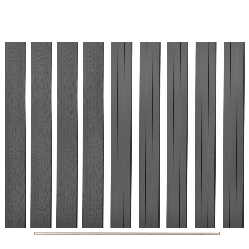 Plăci De Schimb Pentru Gard, 9 Buc., , 170 Cm, Wpc