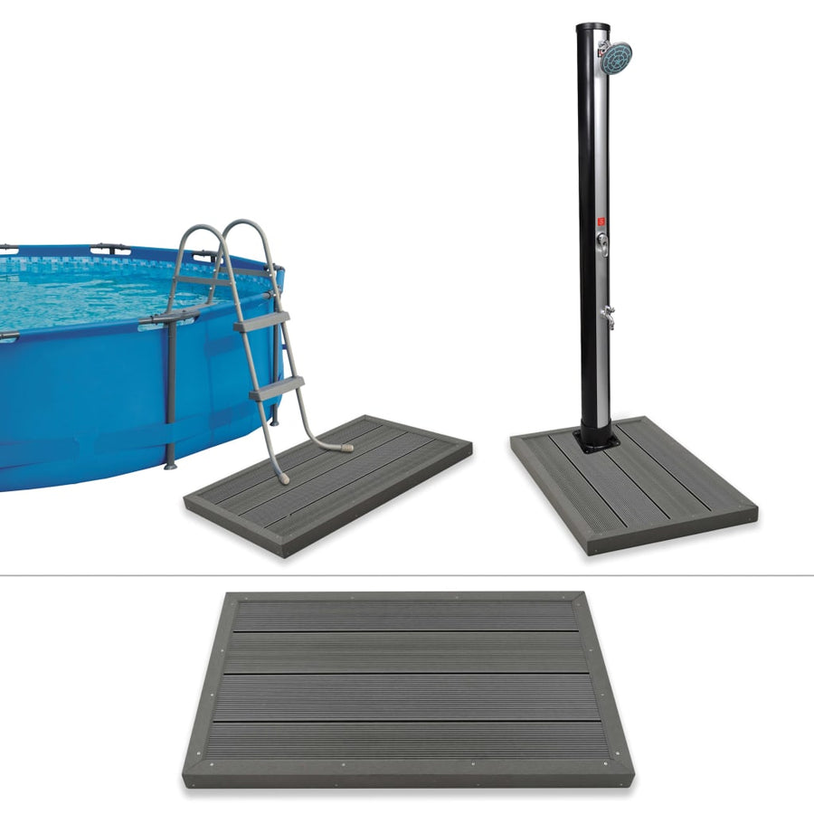 Element De Podea Pentru Duș Solar Sau Scară Piscină, Wpc