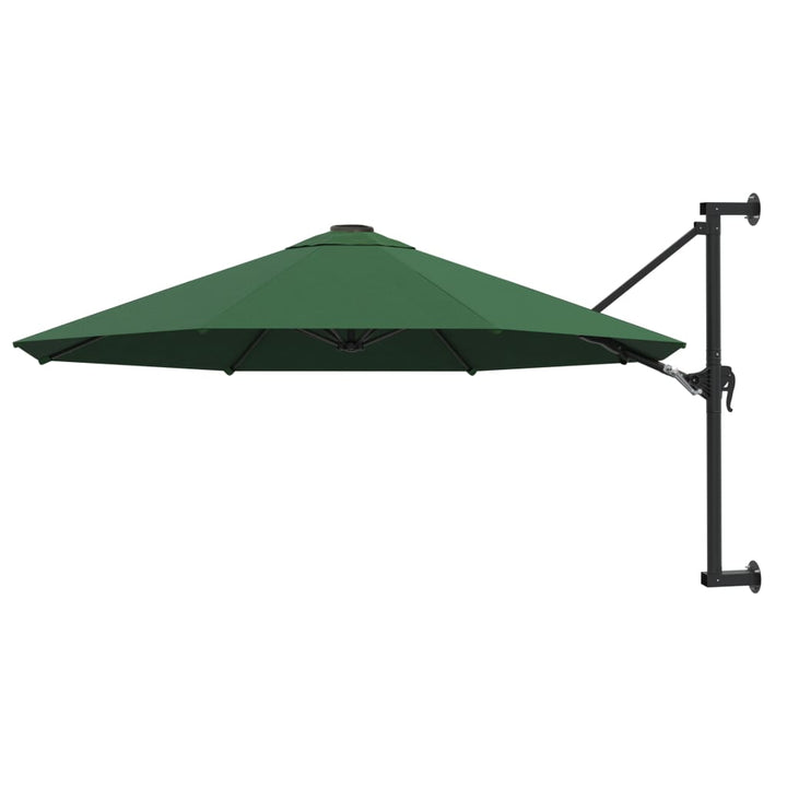 Umbrelă De Soare De Perete, Stâlp Metalic, Roșu Vișiniu, 300Cm