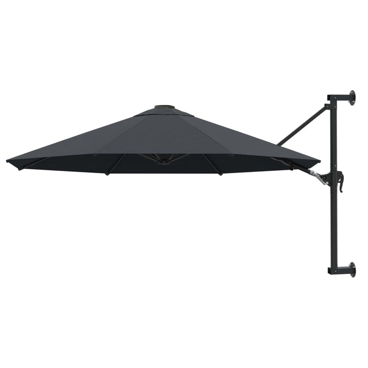 Umbrelă De Soare De Perete, Stâlp Metalic, Roșu Vișiniu, 300Cm