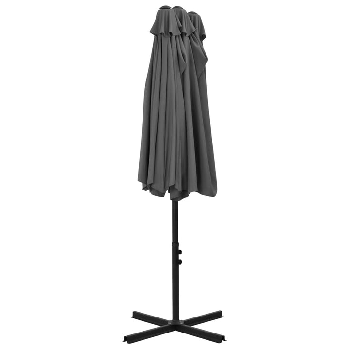 Umbrelă De Soare Cu Stâlp Aluminiu, , 460 X 270 Cm