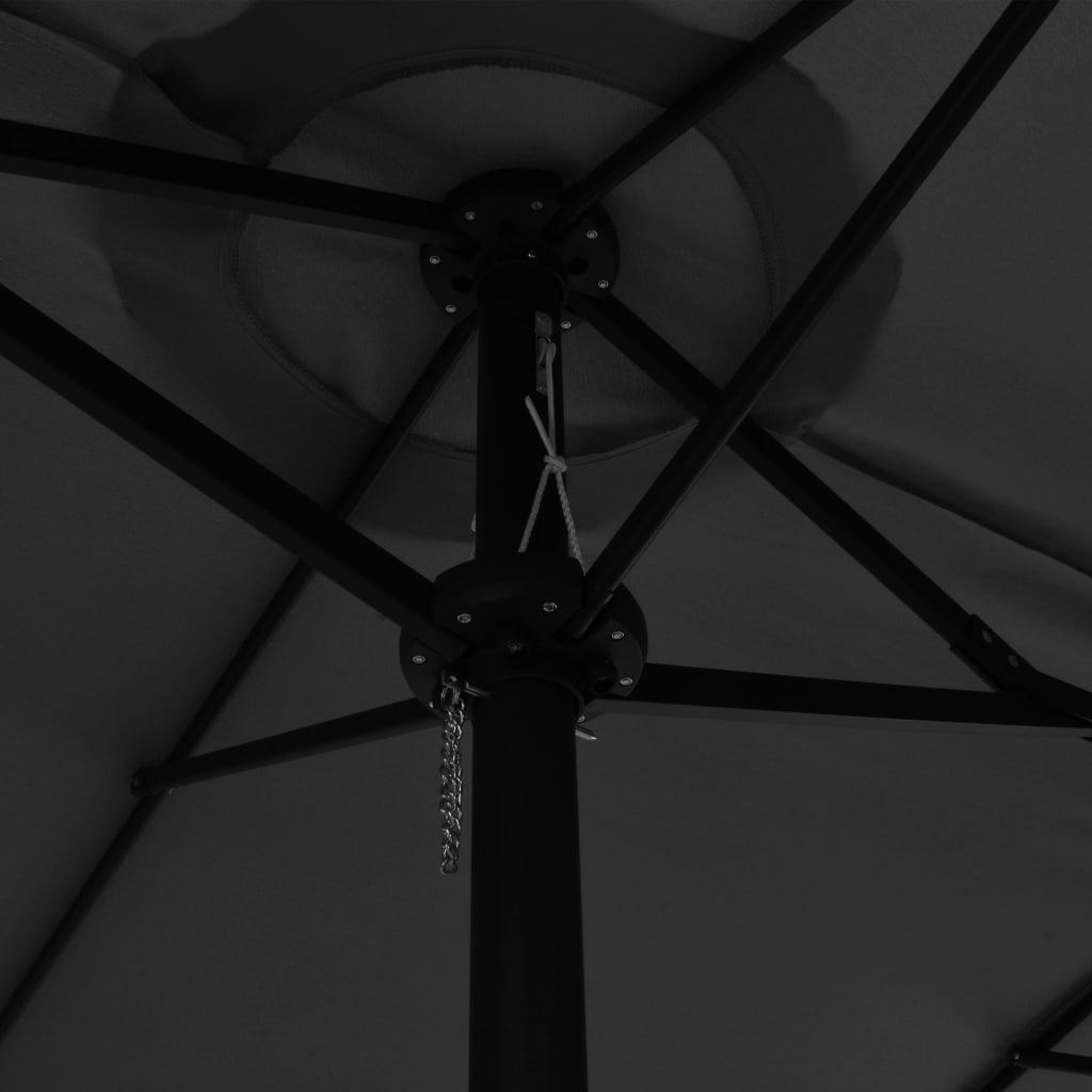 Umbrelă De Soare Cu Stâlp Aluminiu, , 460 X 270 Cm