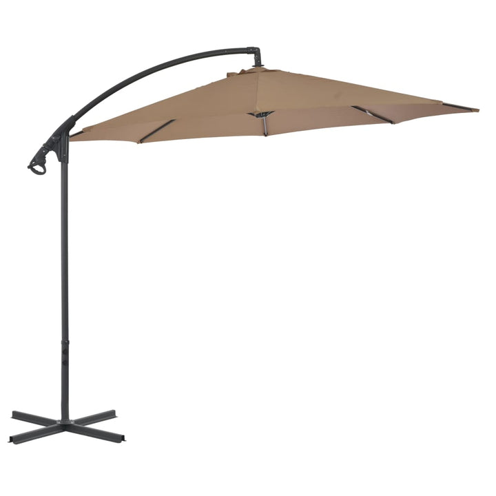 Umbrelă În Consolă De Grădină, Stâlp Din Oțel, Verde, 300 Cm