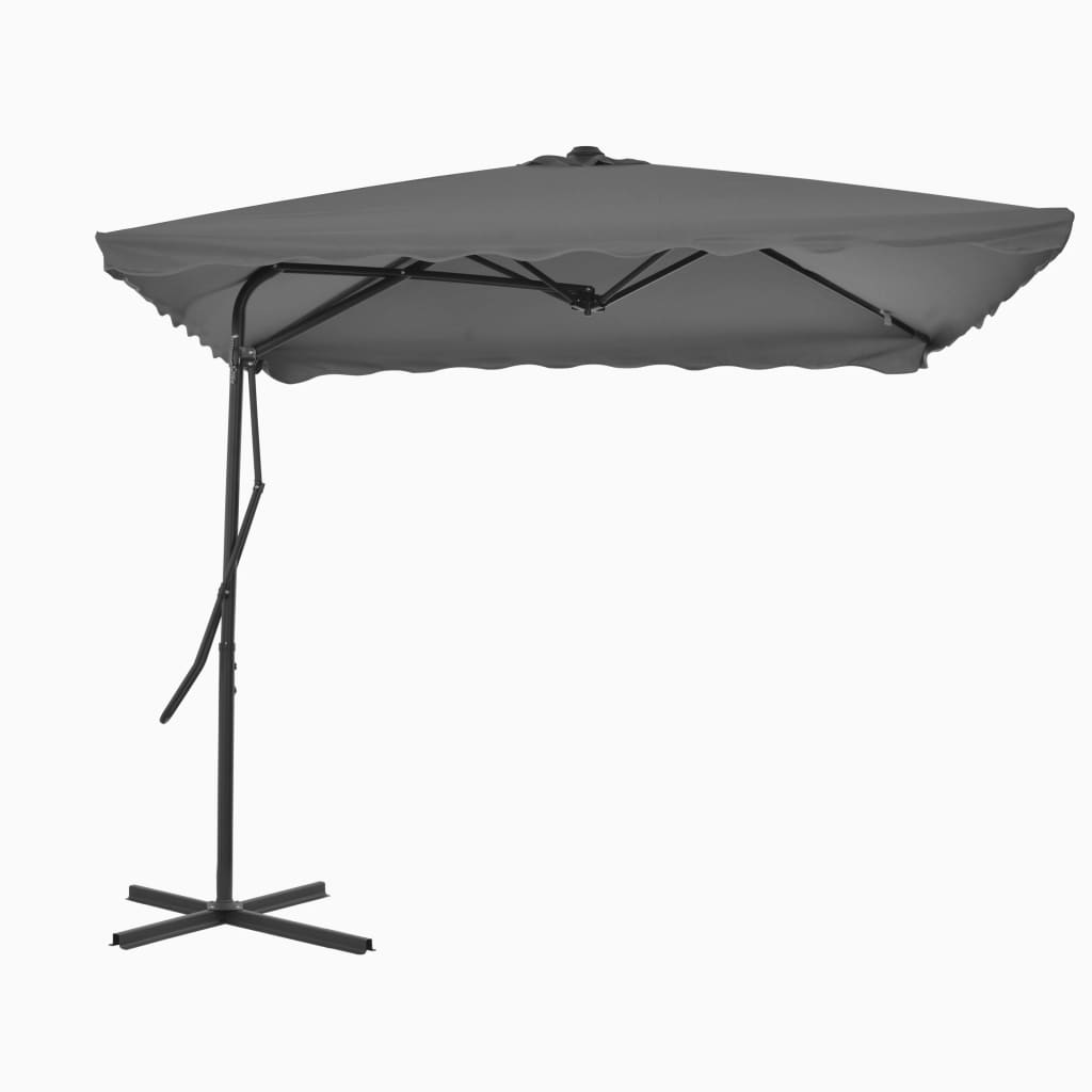 Umbrelă Soare De Exterior, Stâlp Oțel, , 250 X 250 Cm