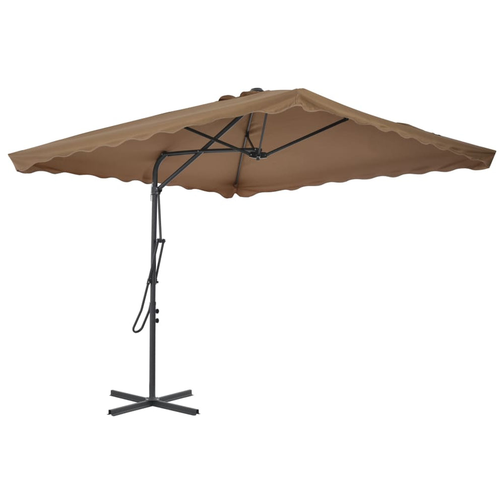 Umbrelă Soare De Exterior, Stâlp Oțel, , 250 X 250 Cm