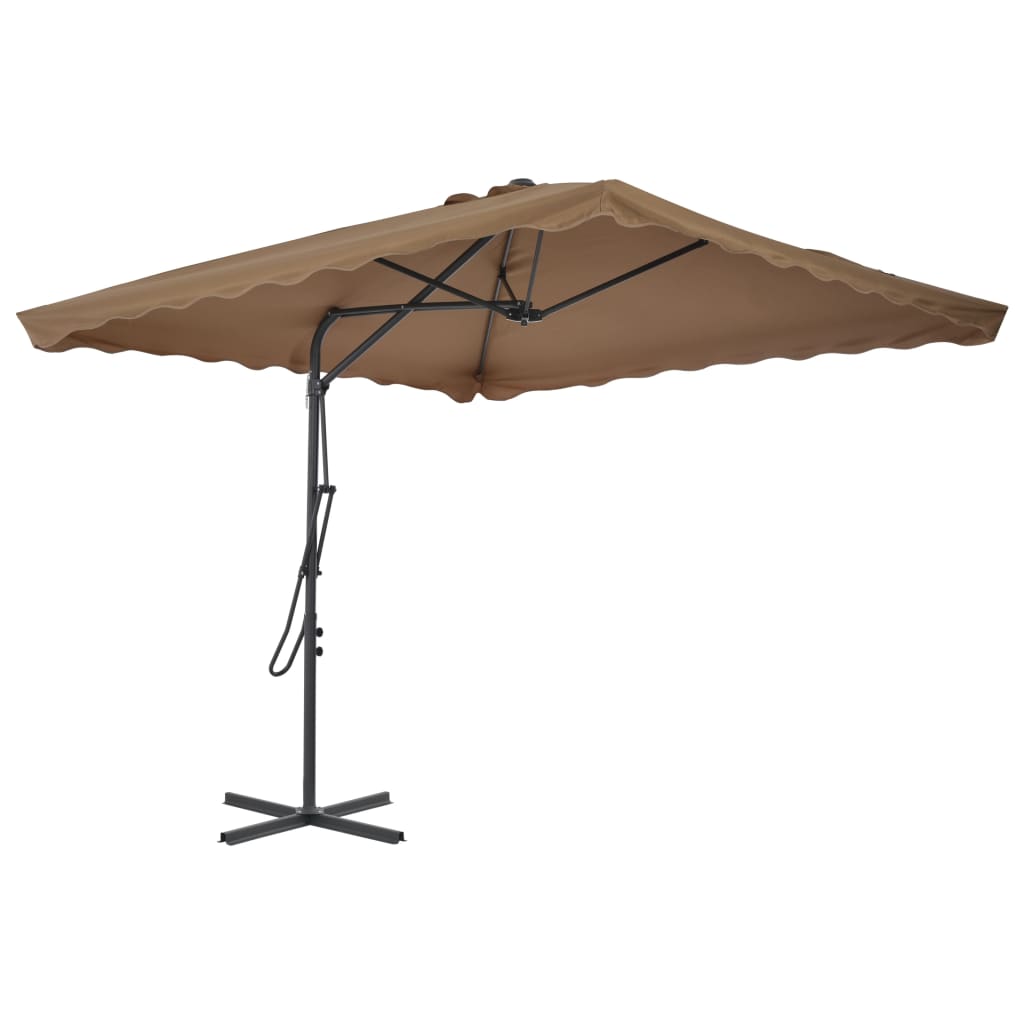 Umbrelă Soare De Exterior, Stâlp Oțel, , 250 X 250 Cm
