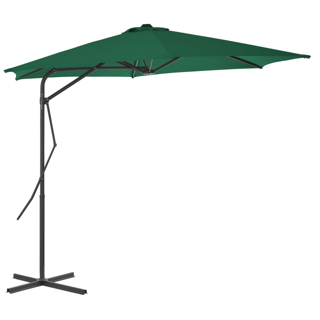 Umbrelă Soare De Exterior Cu Stâlp Din Oțel, , 300 Cm