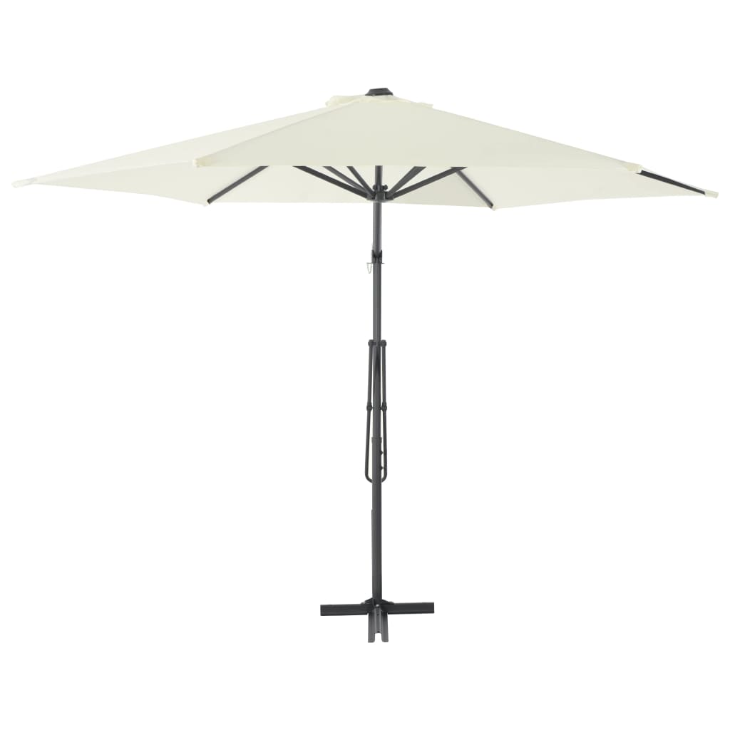 Umbrelă Soare De Exterior Cu Stâlp Din Oțel, , 300 Cm