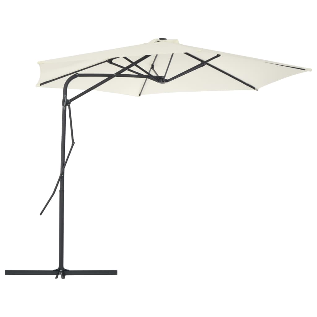 Umbrelă Soare De Exterior Cu Stâlp Din Oțel, , 300 Cm