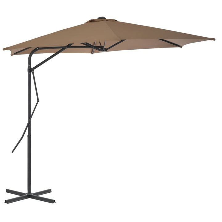 Umbrelă Soare De Exterior Cu Stâlp Din Oțel, , 300 Cm