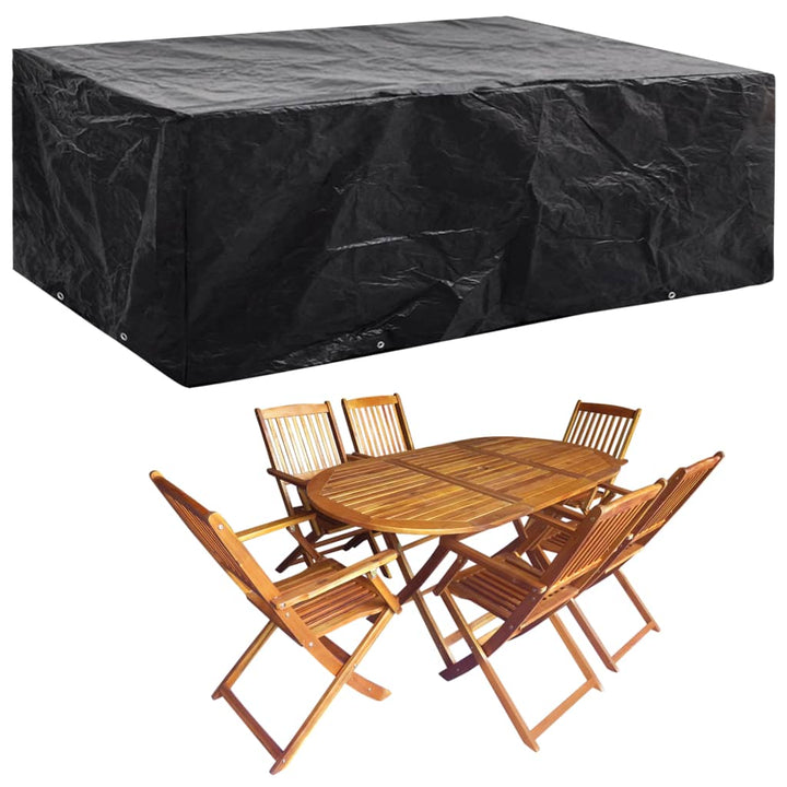 Huse Mobilier Grădină, 2 Buc, 12 Ocheți, 325X205X90 Cm