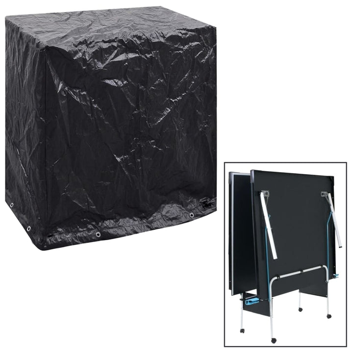 Husă Mobilier Grădină Masă Tenis 2 Buc, 8 Ocheți, 160X55X182 Cm