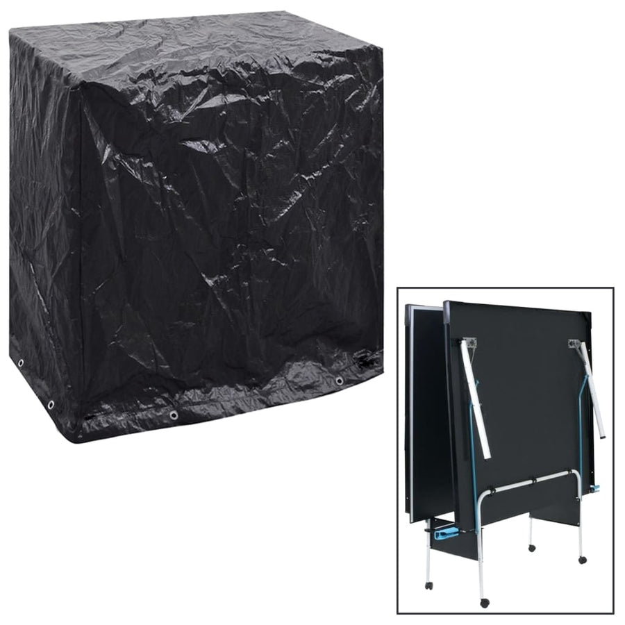Husă Mobilier Grădină Masă Tenis 2 Buc, 8 Ocheți, 160X55X182 Cm