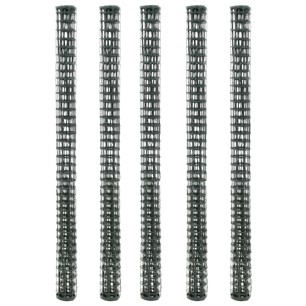 Plase Gard De Grădină, 5 Buc., Verde, 1X1,2 M, Hdpe