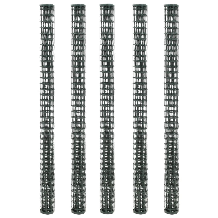 Plase Gard De Grădină, 5 Buc., Verde, 1X1,2 M, Hdpe