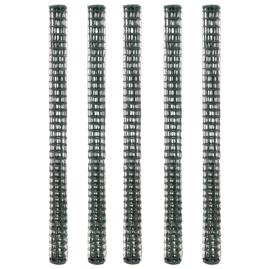 Plase Gard De Grădină, 5 Buc., Verde, 1X1,2 M, Hdpe