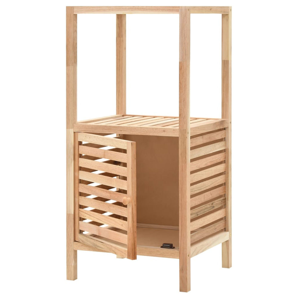 Dulap Depozitare Baie, 39,5X35,5X86 Cm, Lemn De Nuc Masiv