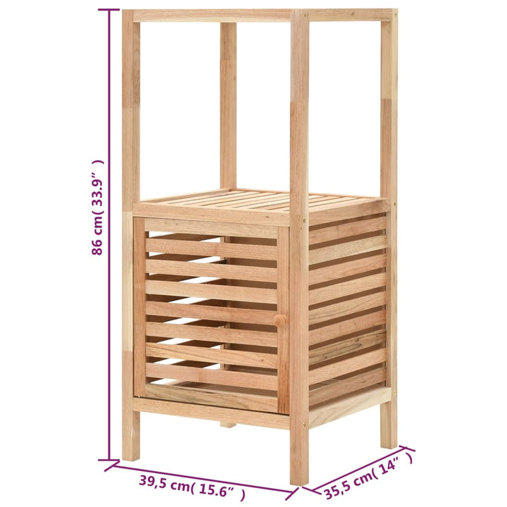 Dulap Depozitare Baie, 39,5X35,5X86 Cm, Lemn De Nuc Masiv