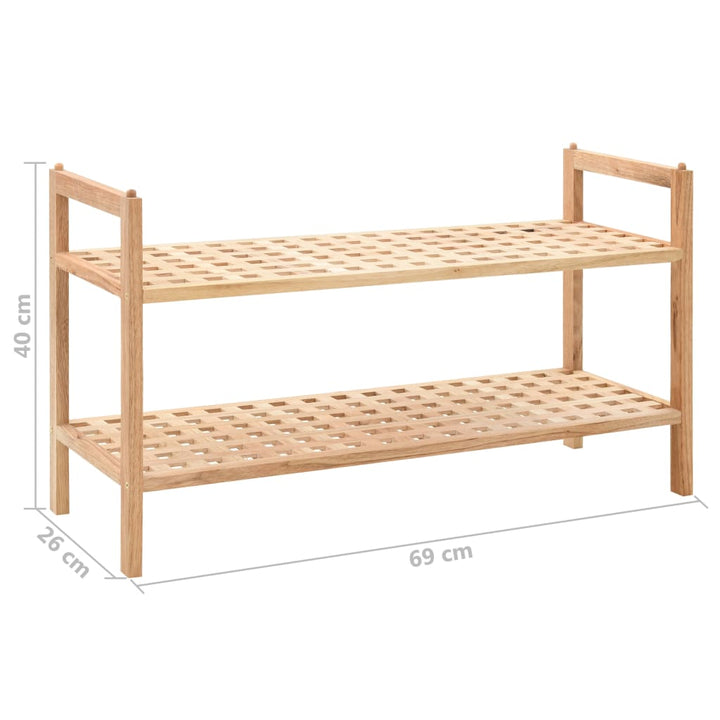 Pantofar Din Lemn Solid De Nuc, 69 X 26 X 40 Cm