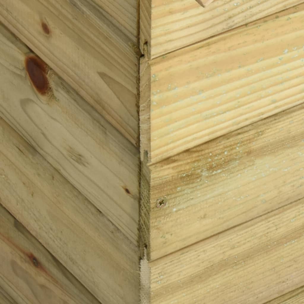 Cușcă Câine De Grădină, Acoperiș Detașabil, Lemn De Pin Tratat