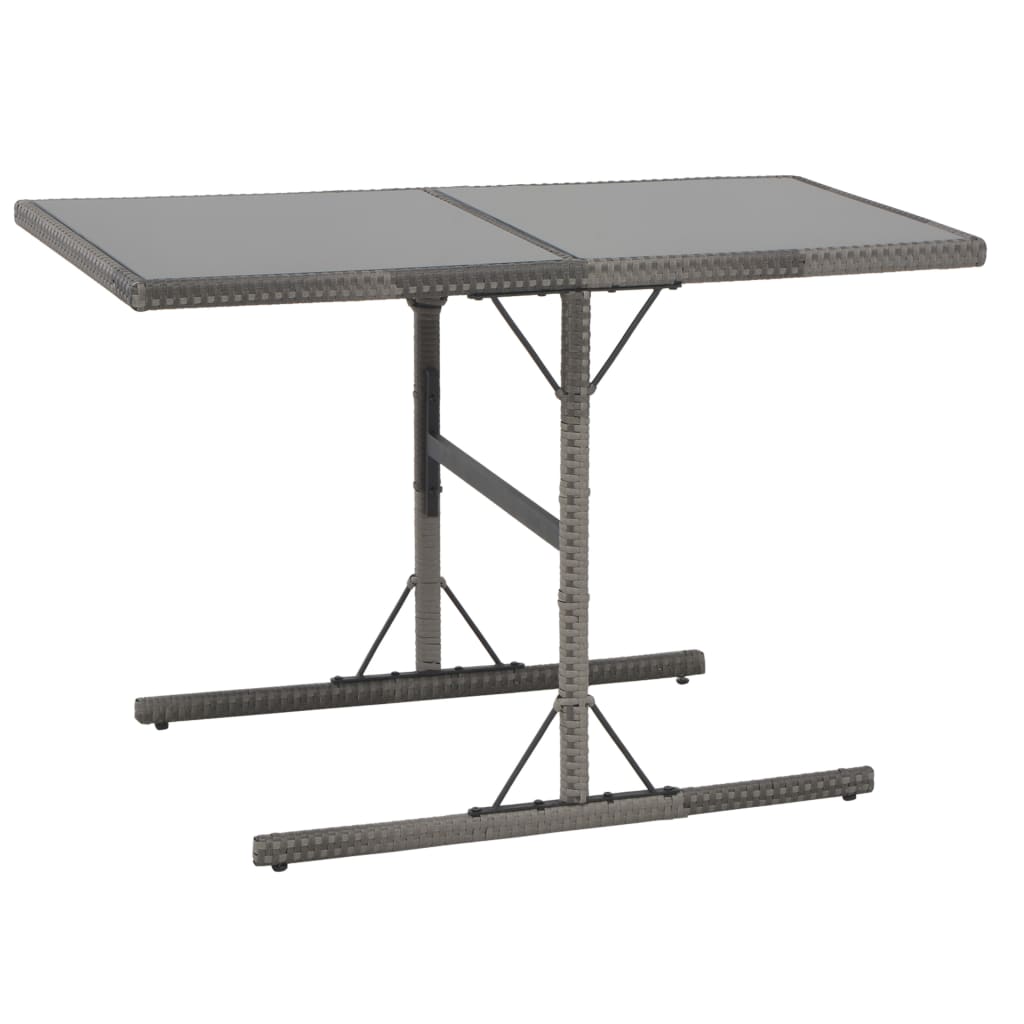 Set Mobilier De Exterior Cu Perne, 7 Piese, Gri, Poliratan