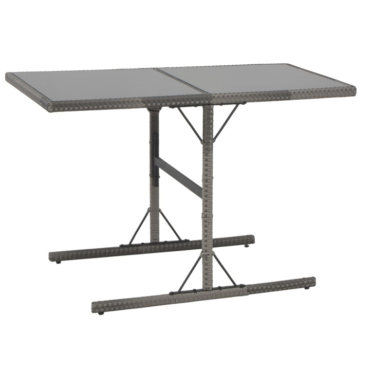Set Mobilier De Exterior Cu Perne, 7 Piese, Gri, Poliratan