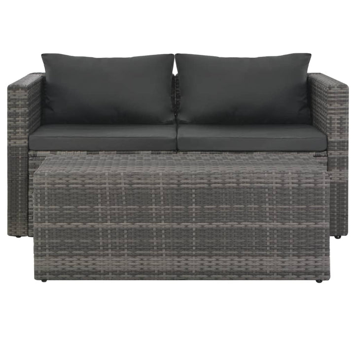 Set Mobilier De Grădină Cu Perne, 6 Piese, , Poliratan