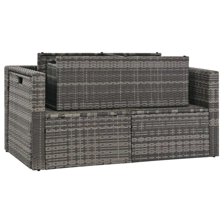 Set Mobilier De Grădină Cu Perne, 6 Piese, , Poliratan