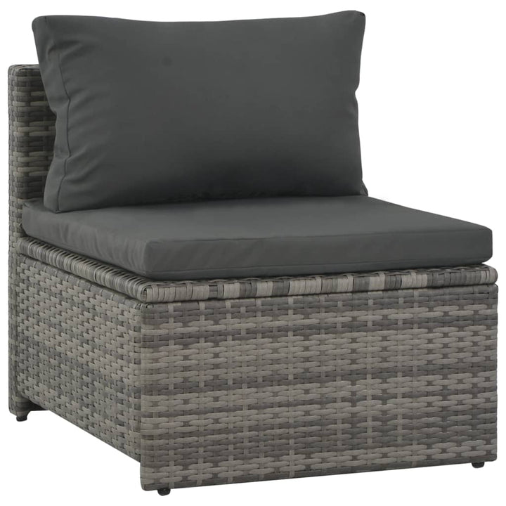 Set Mobilier De Grădină Cu Perne, 6 Piese, , Poliratan