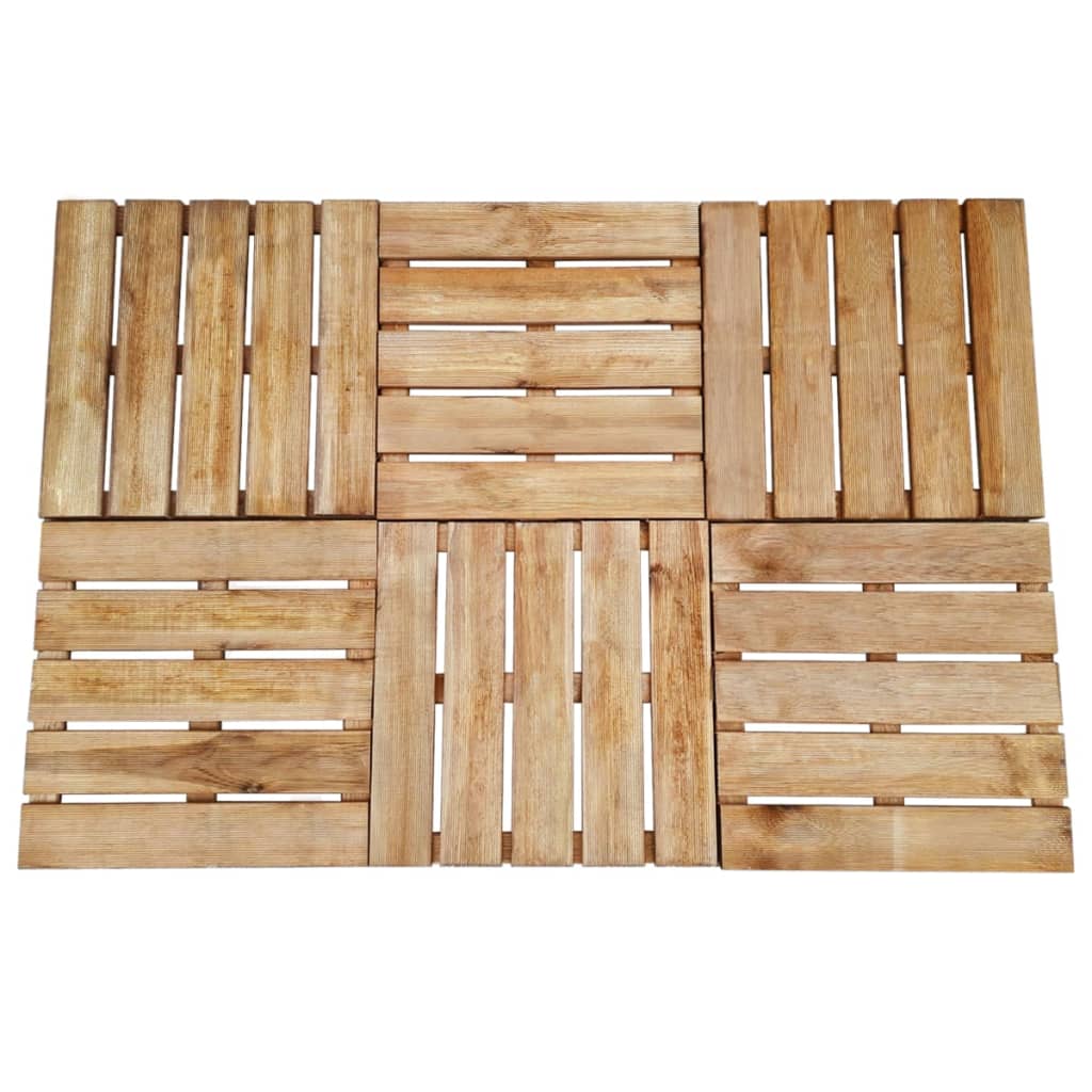 Plăci De Pardoseală, 6 Buc., , 50 X 50 Cm, Lemn
