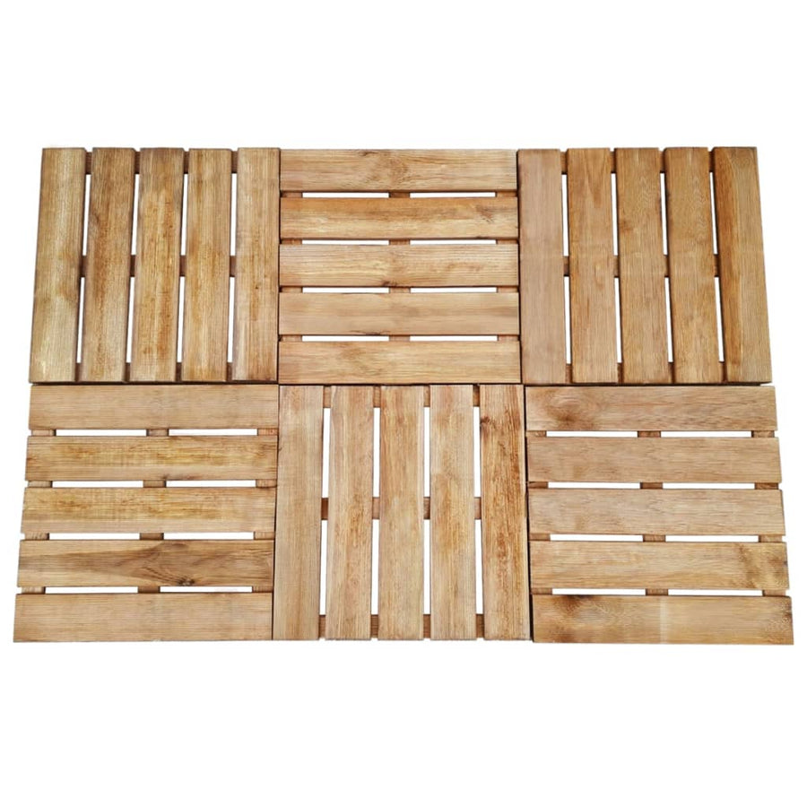 Plăci De Pardoseală, 6 Buc., , 50 X 50 Cm, Lemn