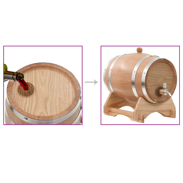 Butoi De Vin Cu Canea, Stejar Masiv,