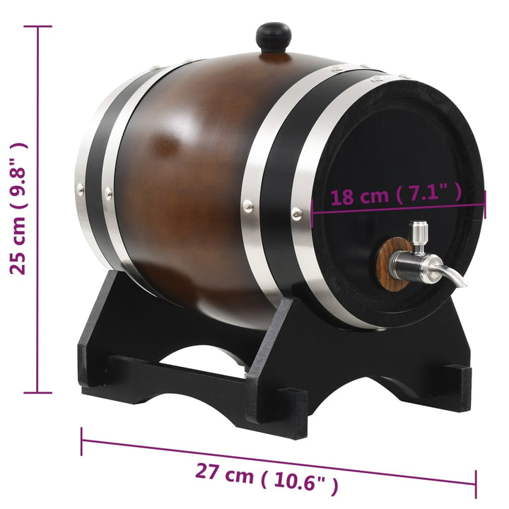 Butoi De Vin Cu Robinet, , Lemn Masiv De Pin