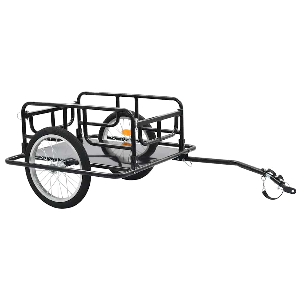 Remorcă De Bicicletă, Negru, 130X73X48,5 Cm, Oțel