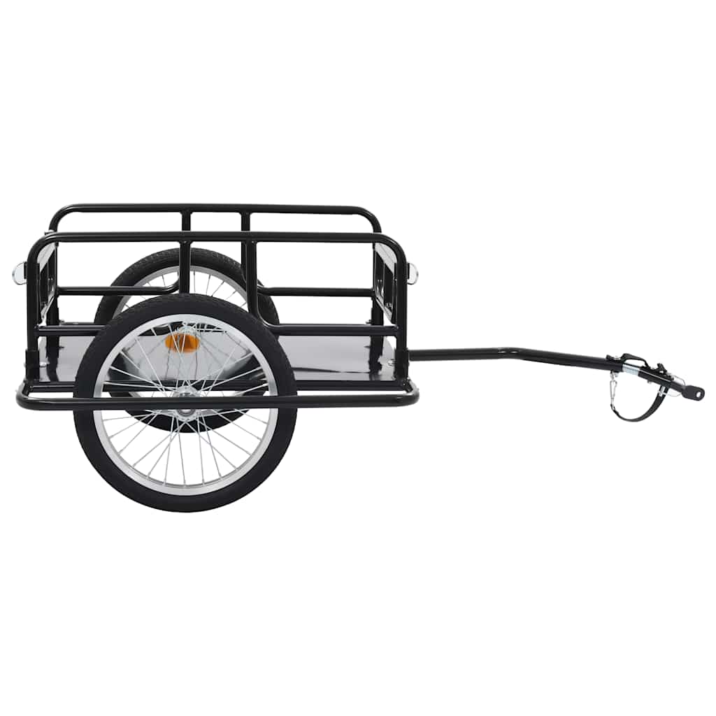 Remorcă De Bicicletă, Negru, 130X73X48,5 Cm, Oțel