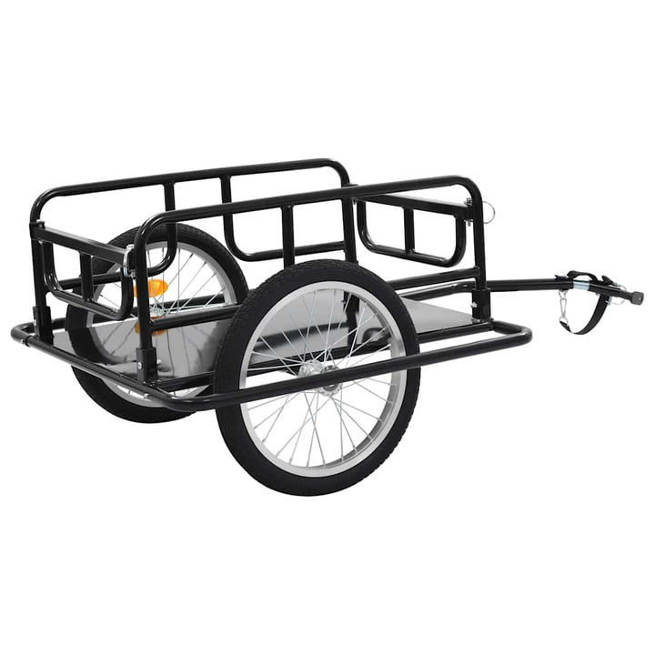 Remorcă De Bicicletă, Negru, 130X73X48,5 Cm, Oțel
