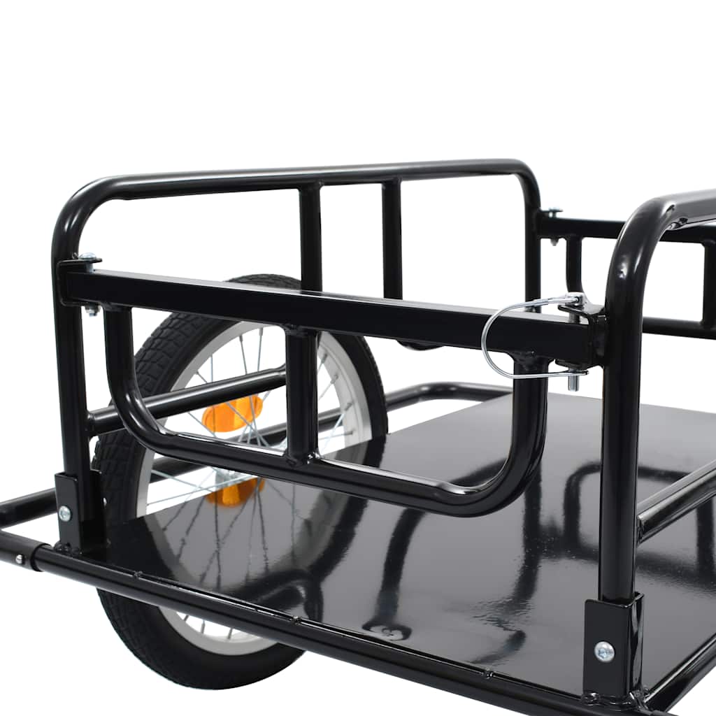 Remorcă De Bicicletă, Negru, 130X73X48,5 Cm, Oțel