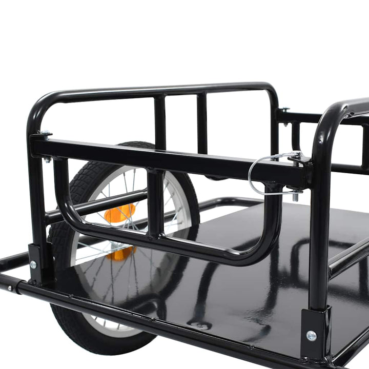 Remorcă De Bicicletă, Negru, 130X73X48,5 Cm, Oțel