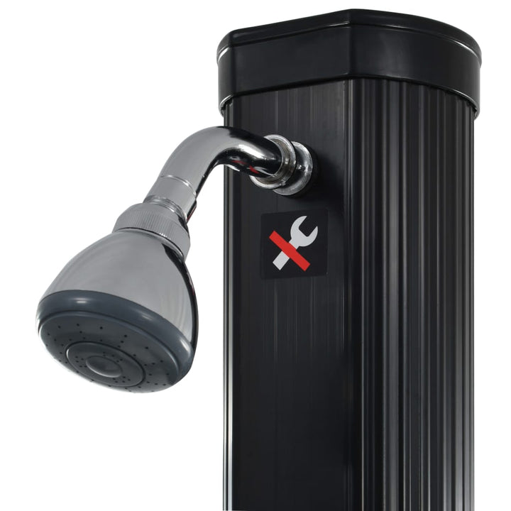 Duș Solar Pliabil, Negru, 214 Cm, 23 L
