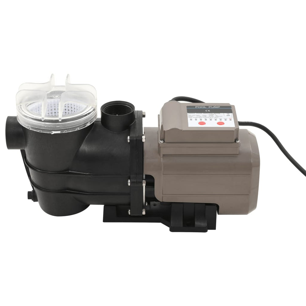 Pompă De Piscină Cu Temporizator, Negru, 0,25 Cp, 8000 L/H