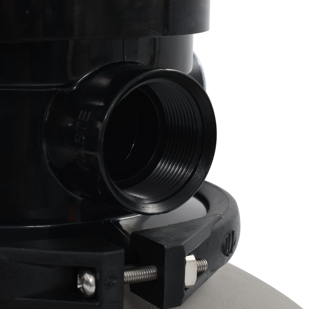 Filtru Cu Nisip Pentru Piscină Cu Supapă 4 Poziții Gri 350 Mm