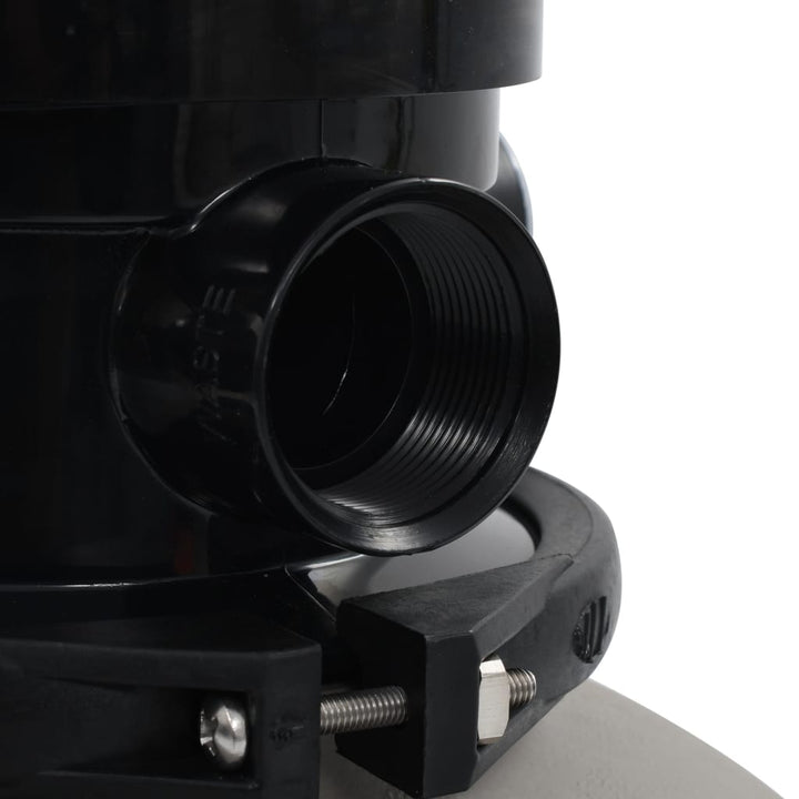 Filtru Cu Nisip Pentru Piscină Cu Supapă 4 Poziții Gri 350 Mm