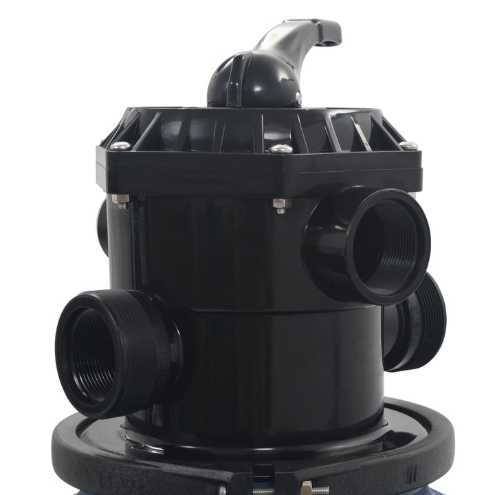 Filtru Cu Nisip Pentru Piscină Supapă 6 Poziții Albastru