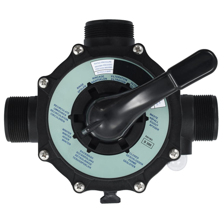 Supapă Multiport Pentru Filtre Cu Nisip, Abs, 1,5&quot;, 6 Căi