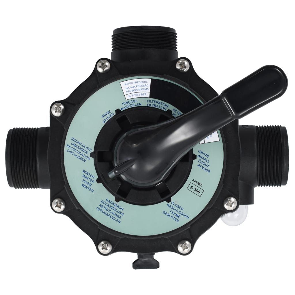 Supapă Multiport Pentru Filtre Cu Nisip Abs 1,5&quot; 6 Căi