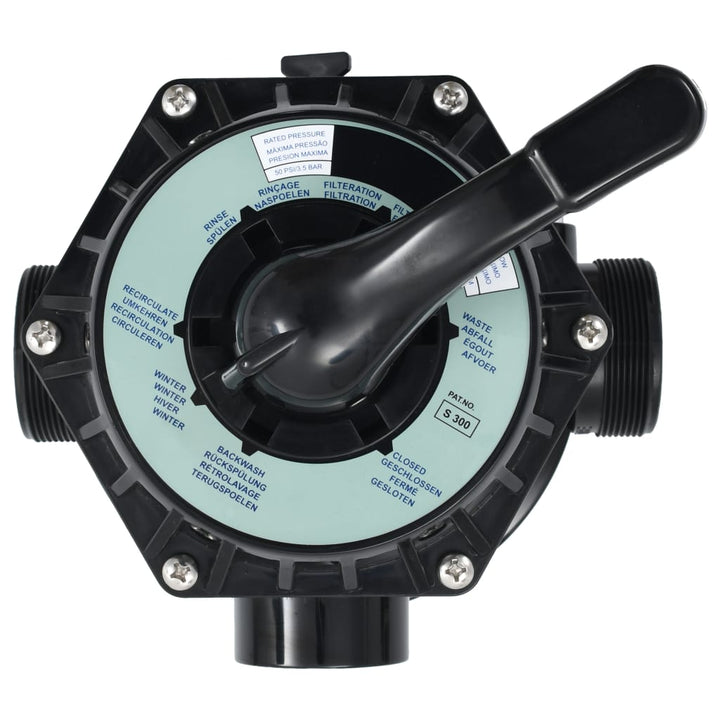 Supapă Multiport Pentru Filtre Cu Nisip Abs 1,5&quot; 6 Căi