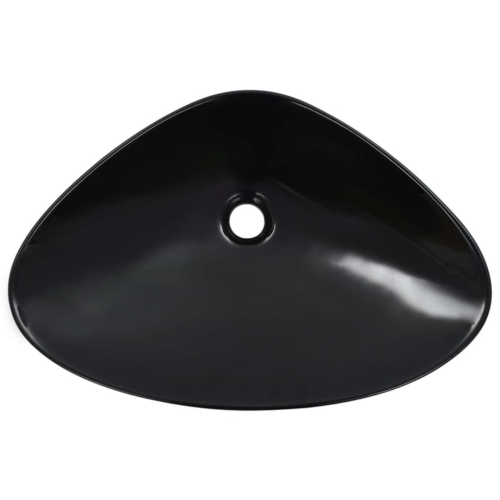 Chiuvetă De Baie, Negru, 58,5X39X14 Cm, Ceramică